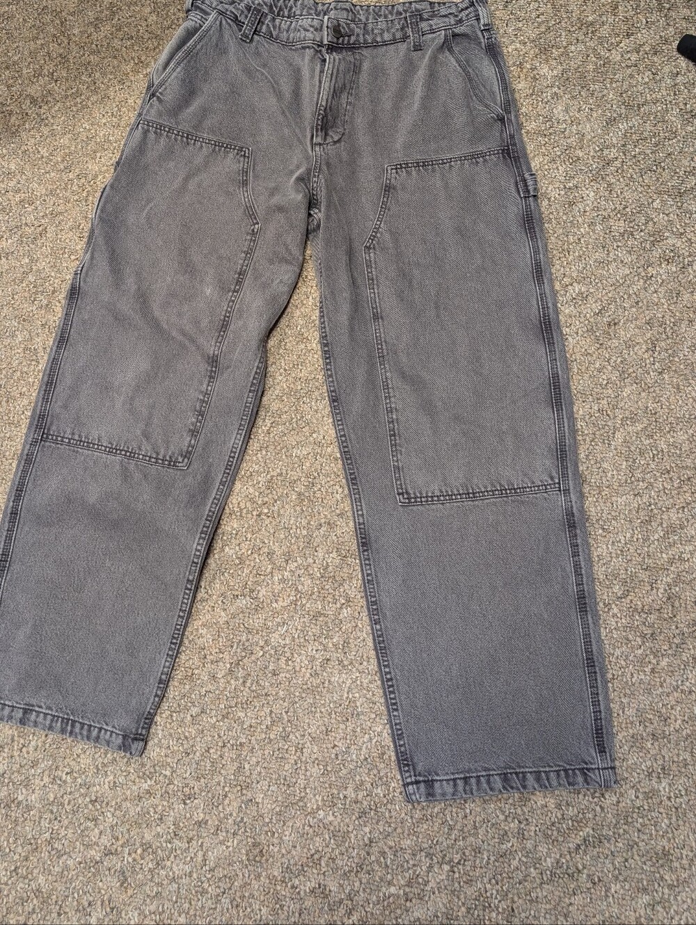 Zara men's double knee carpenter jeans 34